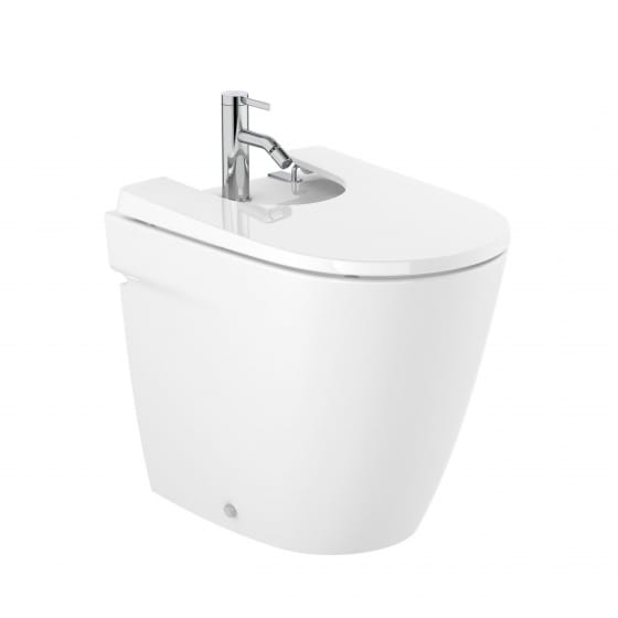 Image of Roca Ona: Back-To-Wall Floor-Standing Bidet