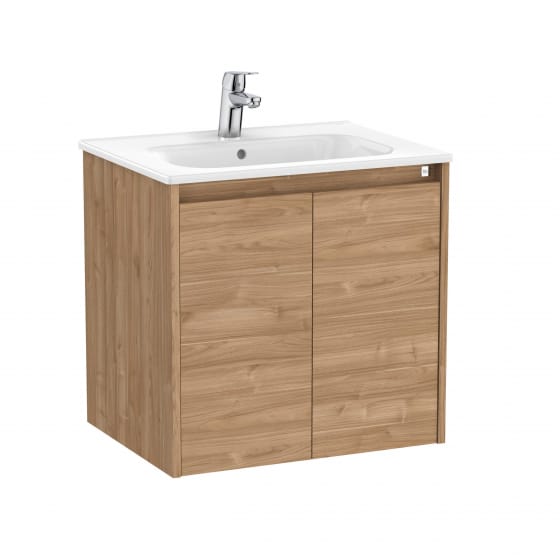 Image of Roca Tenet: Unik Wall-hung Vanity Unit with Two Doors and Basin (600 mm)