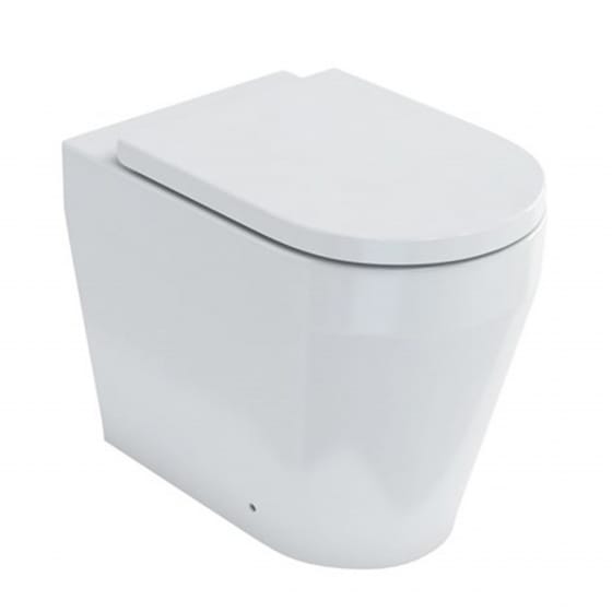 Image of Britton: Stadium Back To Wall Toilet Pan With Soft Close Seat