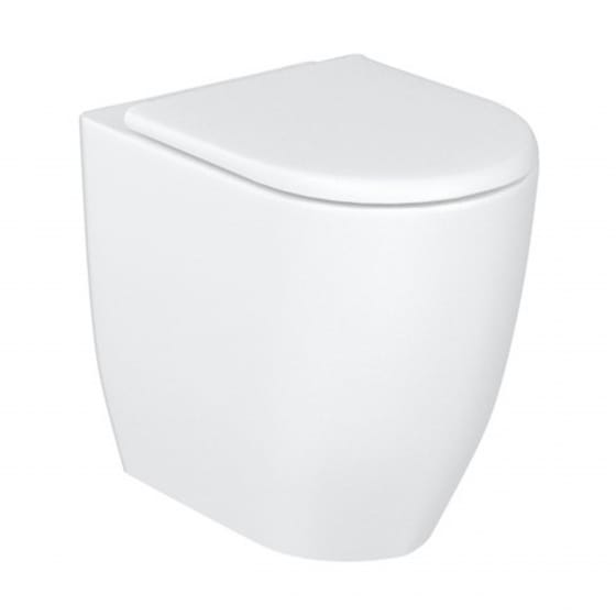 Image of Britton: Milan Back to Wall WC Pan With Seat