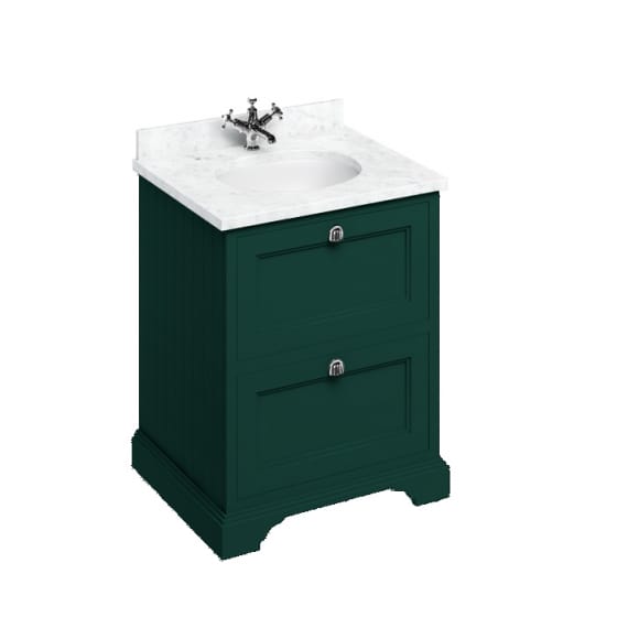 Image of Burlington Freestanding 650mm Vanity Unit with Minerva Worktop