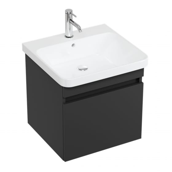 Image of Britton Dalston: Wall-hung Vanity Unit With 1 Drawer and Dalston Basin (500mm)