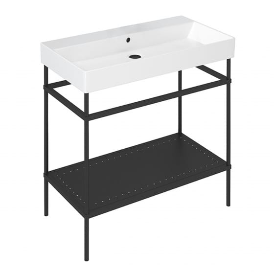 Image of Britton Shoreditch: Floor Standing Frame with Basin (850mm)
