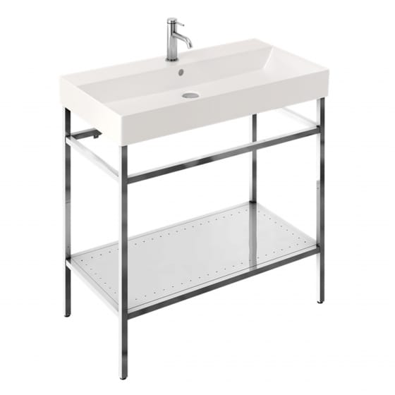 Image of Britton Shoreditch: Floor Standing Frame with Basin (850mm)