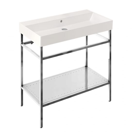 Image of Britton Shoreditch: Floor Standing Frame with Basin (850mm)