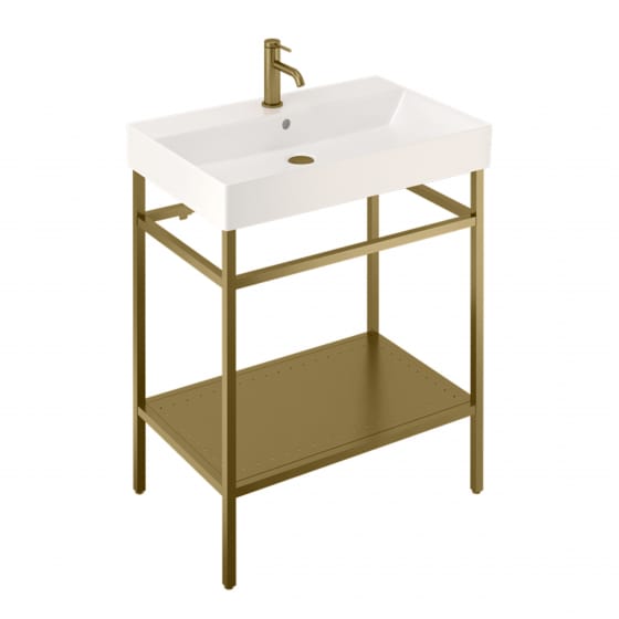 Image of Britton Shoreditch: Floor Standing Frame with Basin (700mm)