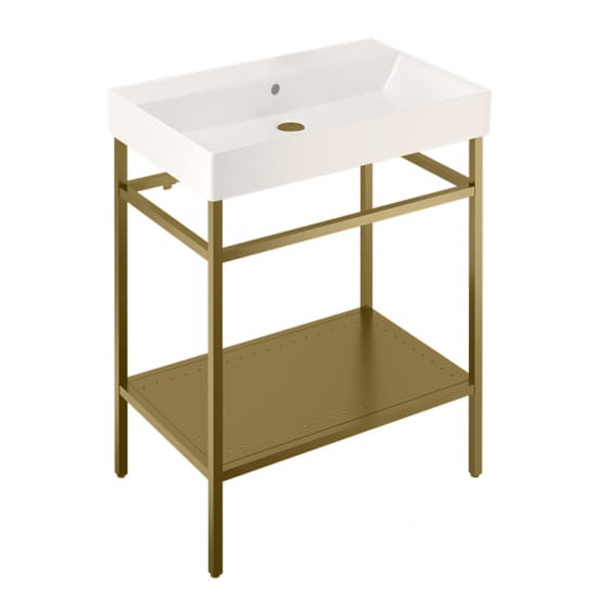 Image of Britton Shoreditch: Floor Standing Frame with Basin (700mm)