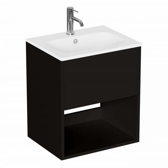 Image of Britton Hackney: Wall-hung Vanity Unit With Basin (500mm)