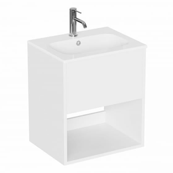 Image of Britton Hackney: Wall-hung Vanity Unit With Basin (500mm)