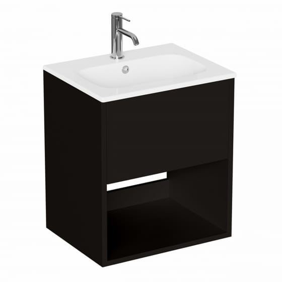 Image of Britton Hackney: Wall-hung Vanity Unit With Basin (500mm)