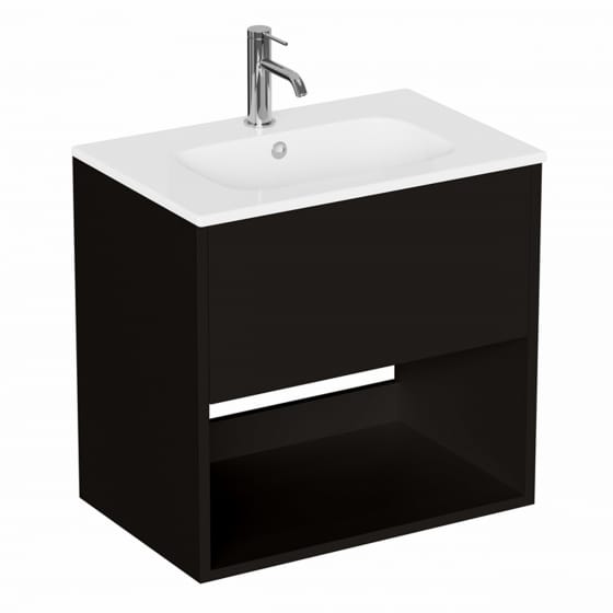 Image of Britton Hackney: Wall-hung Vanity Unit With Basin (600mm)