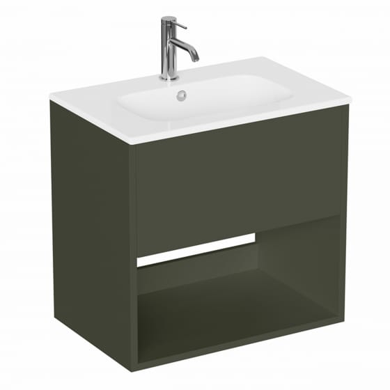 Image of Britton Hackney: Wall-hung Vanity Unit With Basin (600mm)