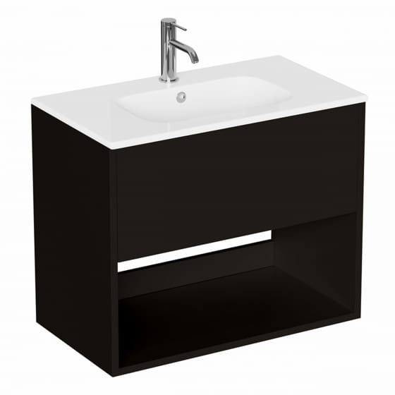 Image of Britton Hackney: Wall-hung Vanity Unit With Basin (700mm)