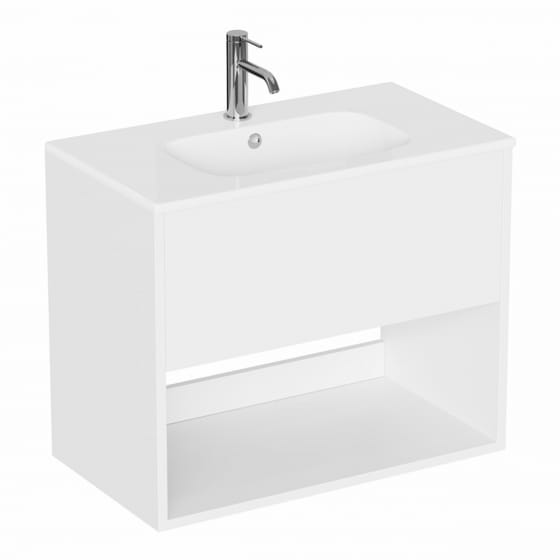 Image of Britton Hackney: Wall-hung Vanity Unit With Basin (700mm)