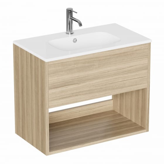 Image of Britton Hackney: Wall-hung Vanity Unit With Basin (700mm)