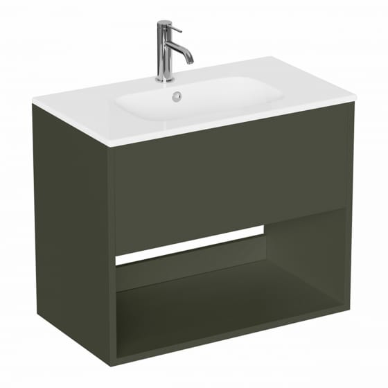 Image of Britton Hackney: Wall-hung Vanity Unit With Basin (700mm)
