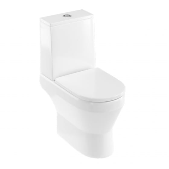 Image of Britton: Curve2 Rimless Open Back Close-coupled WC Unit with Soft-close Seat