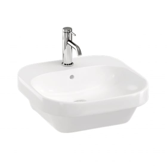 Image of Britton: Curve2 Wall-hung Round Basin (450mm)