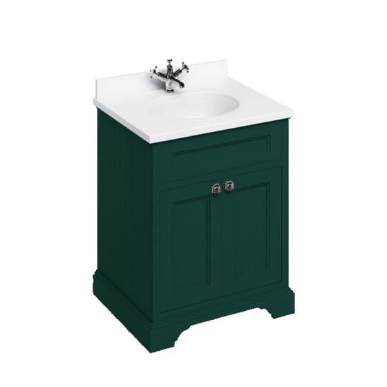 Image of Burlington Freestanding 650mm Vanity Unit with Minerva Worktop