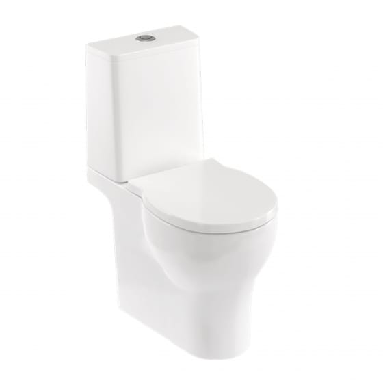 Image of Britton: Trim Close-coupled Toilet with Cistern & Soft-close Seat