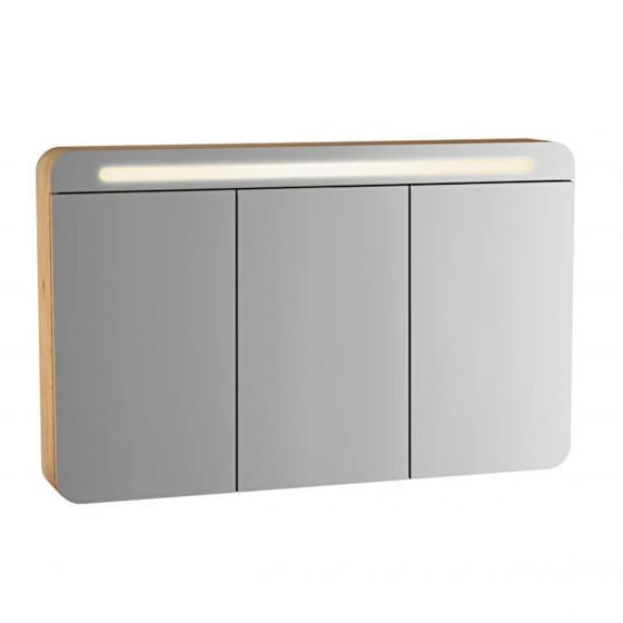 Image of Vitra: Sento Wall-mounted Illuminated Bathroom Mirror Cabinet (120cm)
