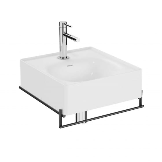 Image of VitrA: Equal Wall-hung Washbasin Unit with Towel Holder