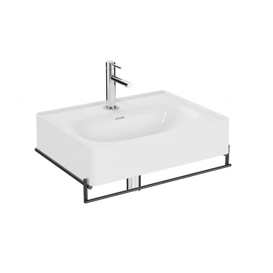 Image of VitrA: Equal Wall-hung Washbasin Unit with Towel Holder