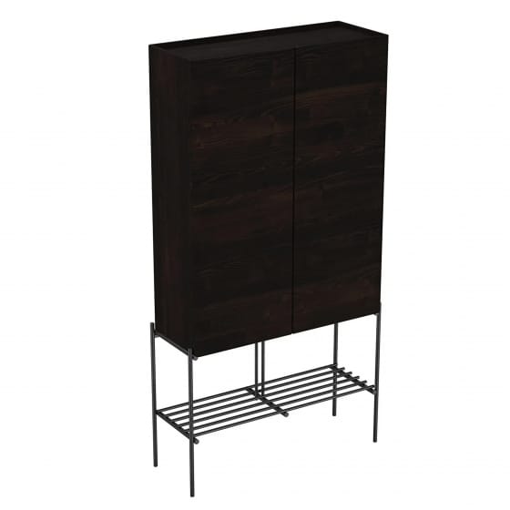 Image of VitrA: Equal Floor-standing Tall Cabinet Unit with Metal Legs (70cm)
