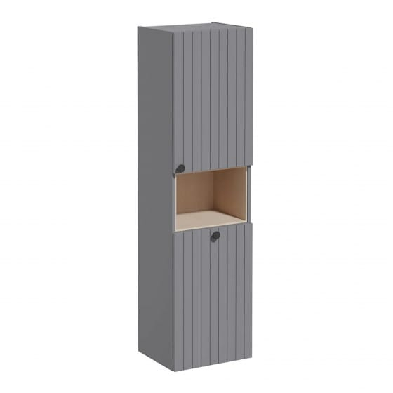 Image of VitrA: Root Groove Wall-hung Cabinet Unit with Laundry Basket (400mm)