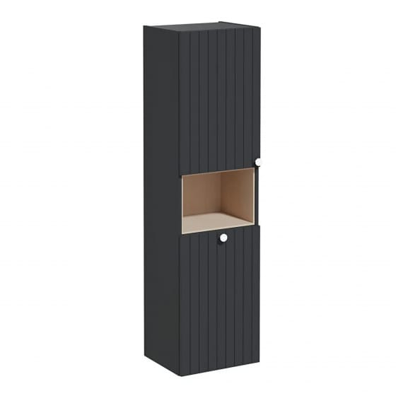 Image of VitrA: Root Groove Wall-hung Cabinet Unit with Laundry Basket (400mm)