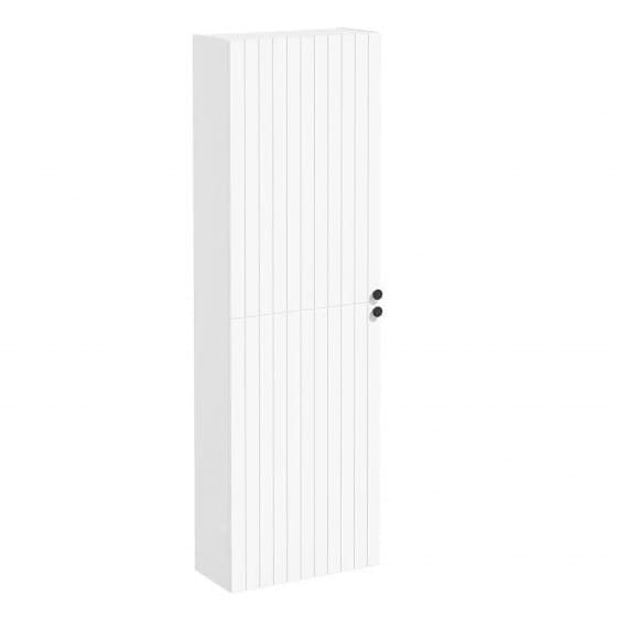 Image of VitrA: Root Groove Wall-hung Left-handed Tall Cabinet Unit with Two Doors (550mm)