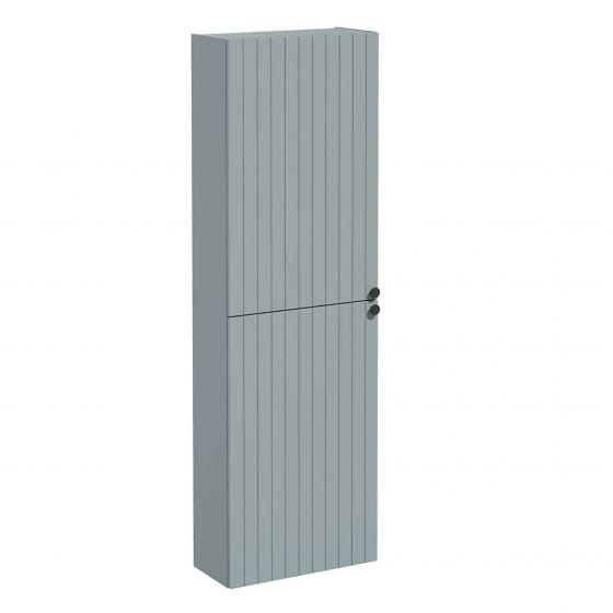 Image of VitrA: Root Groove Wall-hung Left-handed Tall Cabinet Unit with Two Doors (550mm)