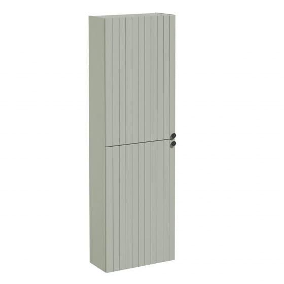 Image of VitrA: Root Groove Wall-hung Left-handed Tall Cabinet Unit with Two Doors (550mm)