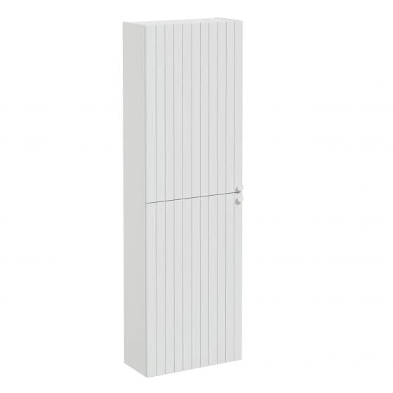 Image of VitrA: Root Groove Wall-hung Left-handed Tall Cabinet Unit with Two Doors (550mm)
