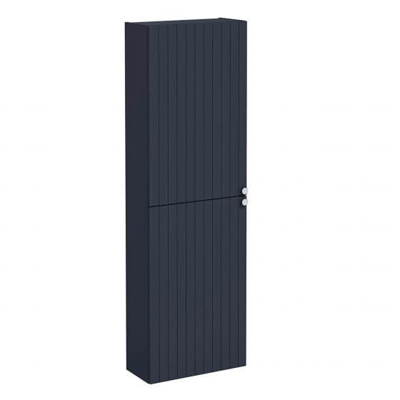 Image of VitrA: Root Groove Wall-hung Left-handed Tall Cabinet Unit with Two Doors (550mm)