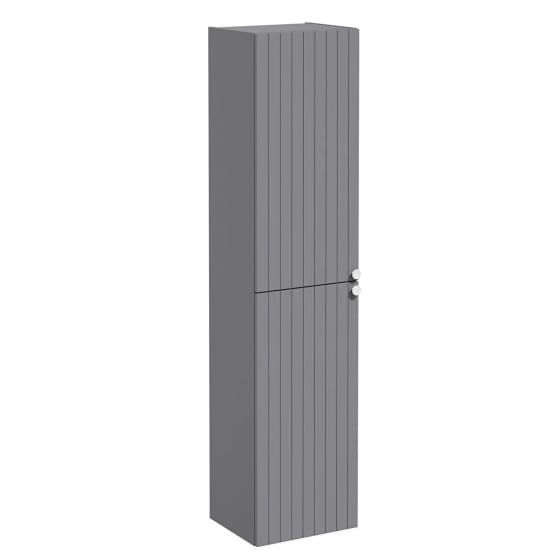 Image of VitrA: Root Groove Wall-hung Tall Cabinet Unit with Two Doors (420mm)