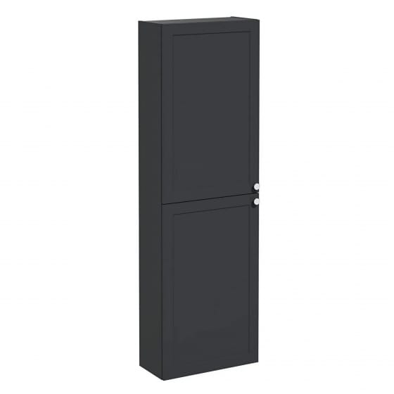 Image of VitrA: Root Classic Wall-hung Tall Cabinet Unit with Two Left-handed Doors (550mm)