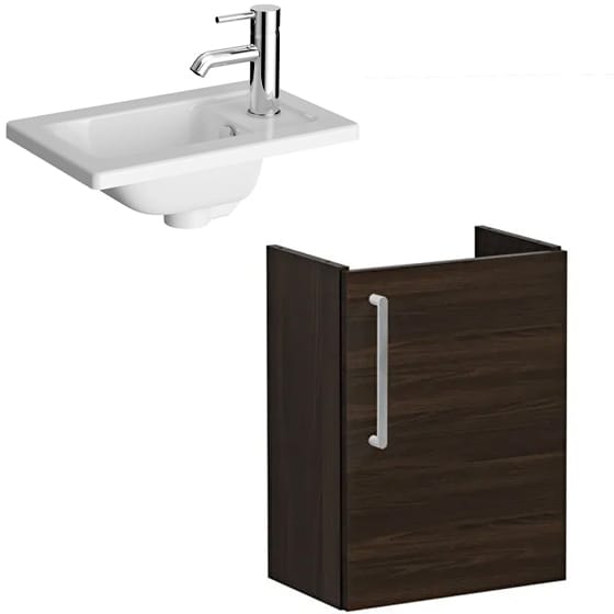 Image of VitrA: Root Flat Compact Vanity Unit with Door (45cm)