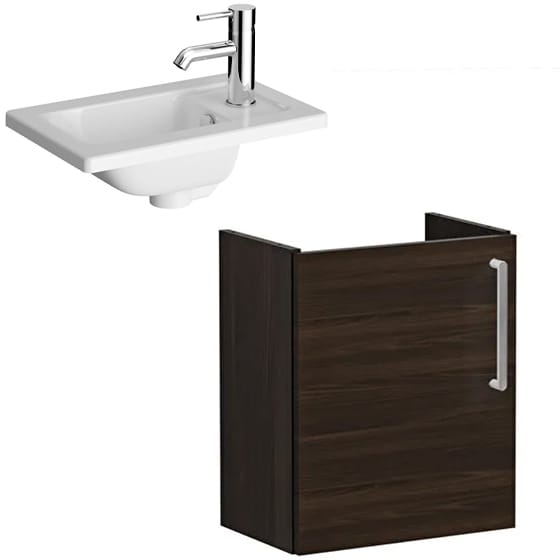 Image of VitrA: Root Flat Compact Vanity Unit with Door (45cm)