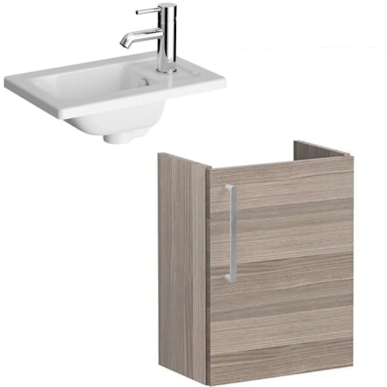 Image of VitrA: Root Flat Compact Vanity Unit with Door (45cm)