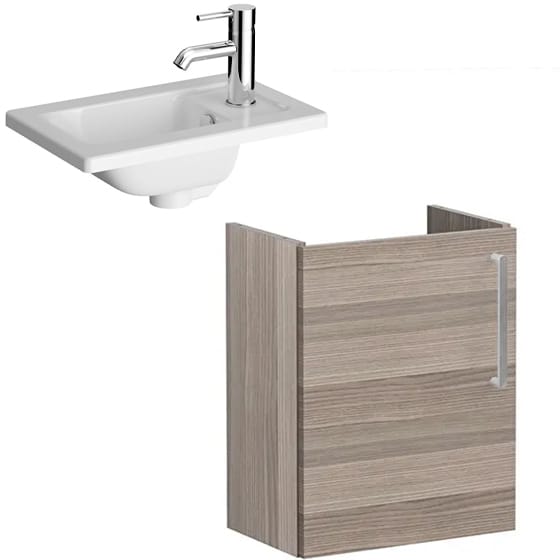 Image of VitrA: Root Flat Compact Vanity Unit with Door (45cm)