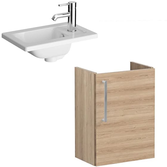 Image of VitrA: Root Flat Compact Vanity Unit with Door (45cm)