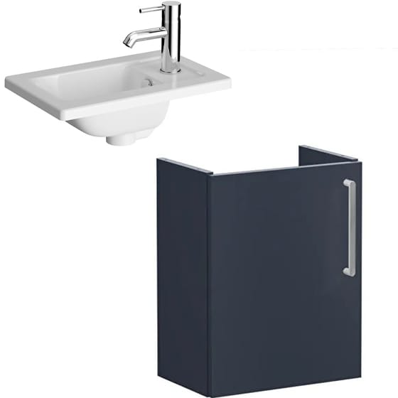 Image of VitrA: Root Flat Wall-hung Vanity Unit with Door (45cm)