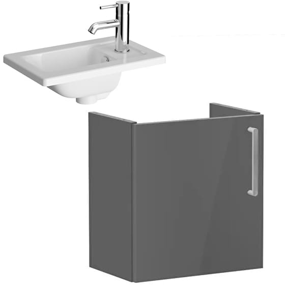 Image of VitrA: Root Flat Wall-hung Vanity Unit with Door (45cm)