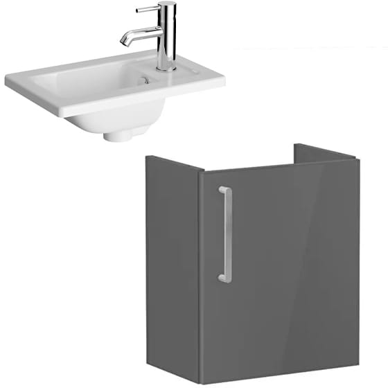 Image of VitrA: Root Flat Wall-hung Vanity Unit with Door (45cm)