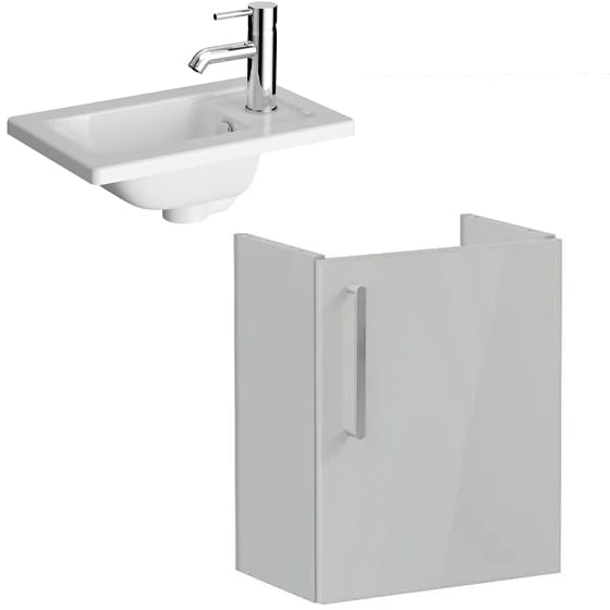 Image of VitrA: Root Flat Wall-hung Vanity Unit with Door (45cm)