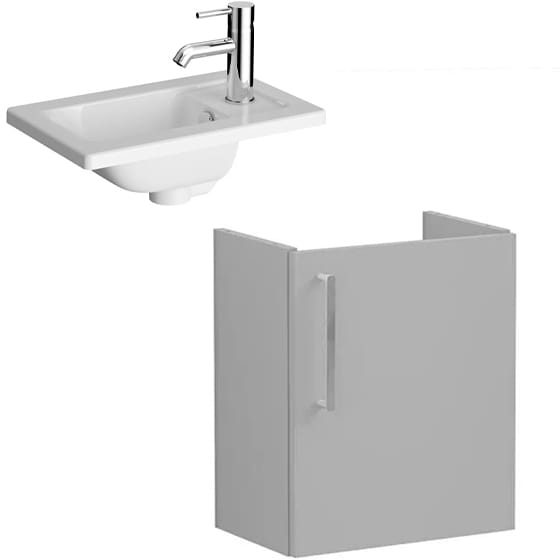 Image of VitrA: Root Flat Wall-hung Vanity Unit with Door (45cm)