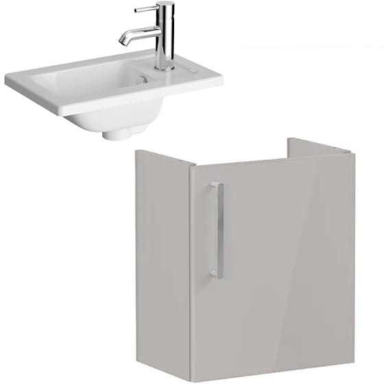 Image of VitrA: Root Flat Wall-hung Vanity Unit with Door (45cm)