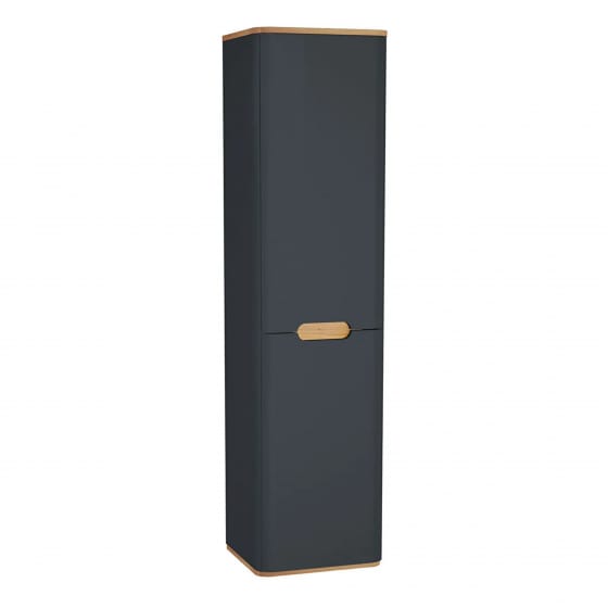 Image of Vitra: Sento Wall-hung Tall Storage Unit with Laundry Basket (40cm)