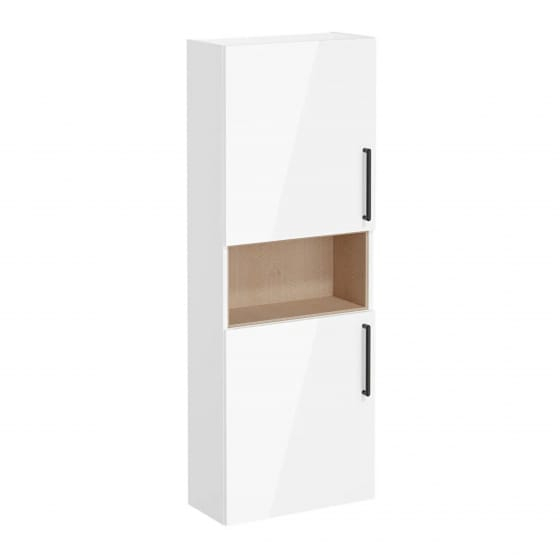 Image of VitrA: Root Flat Wall-hung Tall Cabinet Unit with Left-handed Doors (550mm)